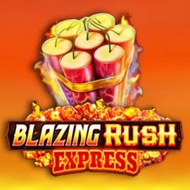 Blazing Rush Express slot logo by AreaVegas at Mostbet Casino
