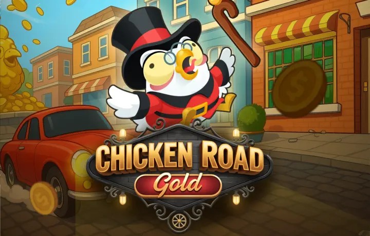 Enjoy Chicken Road Gold by InOut – logo hosted on mostbetkasyno.org.pl