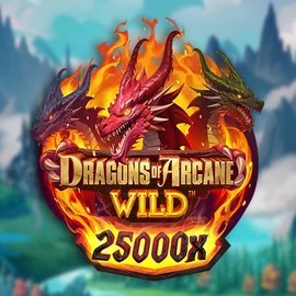 Slots logo of Dragons of Arcane Wild from Foxium at Mostbet Casino
