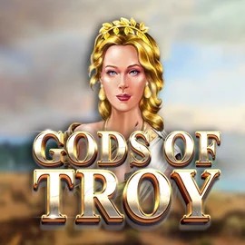 Gods of Troy slot logo by Red Tiger Gaming at Mostbet Casino