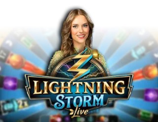 Lightning Storm online game logo by Evolution on mostbetkasyno.org.pl