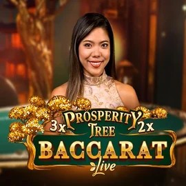 Prosperity Tree Baccarat slot logo by Evolution at Mostbet Casino