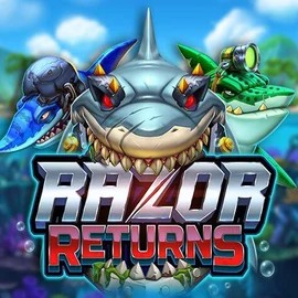 Razor Returns slot logo by Push Gaming at Mostbet CasinoRazor Returns