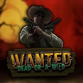 Wanted Dead or a Wild online game logo by Hacksaw Gaming on mostbetkasyno.org.pl